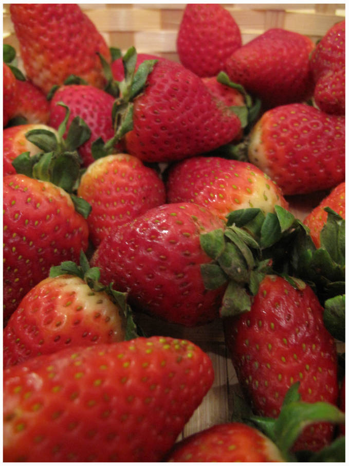 A basket of strawberries