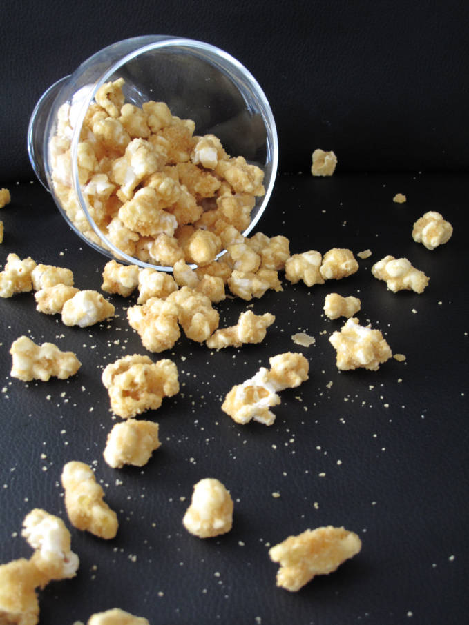 Spilled caramel popcorn