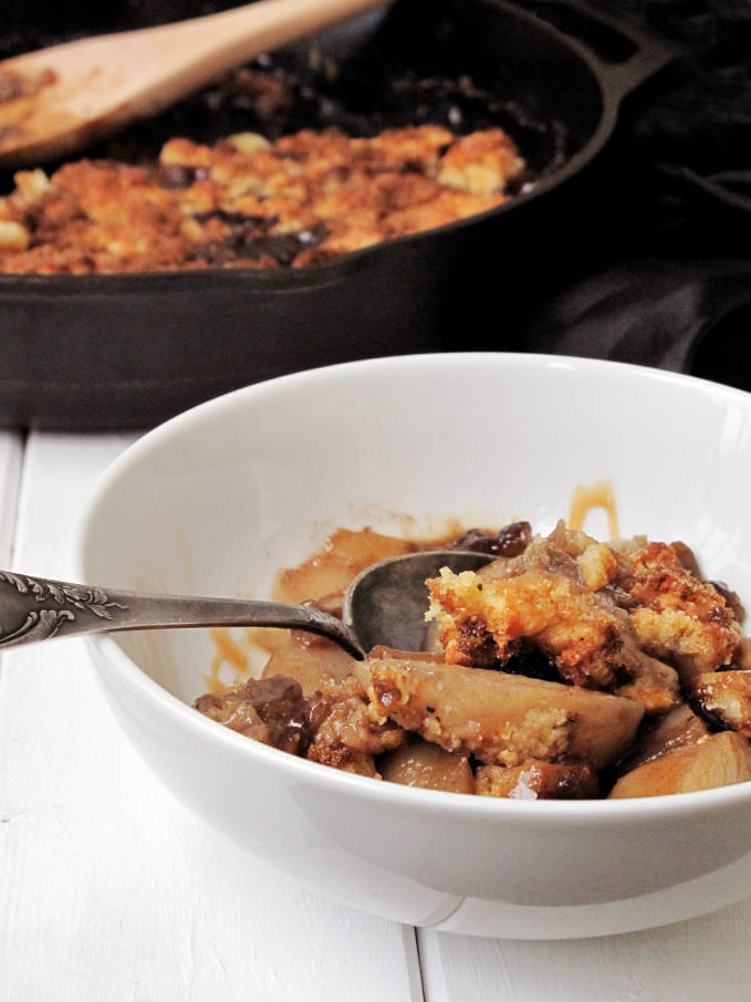 Adding mace to peach cobbler complements the flavours of the peaches incredibly