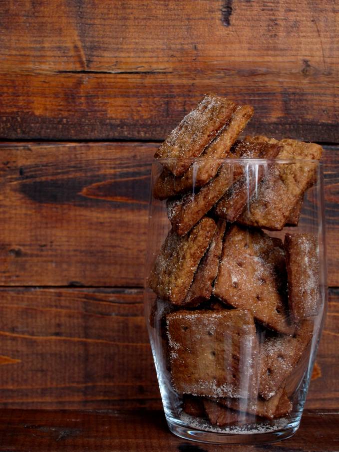 Homemade cinnamon graham crackers