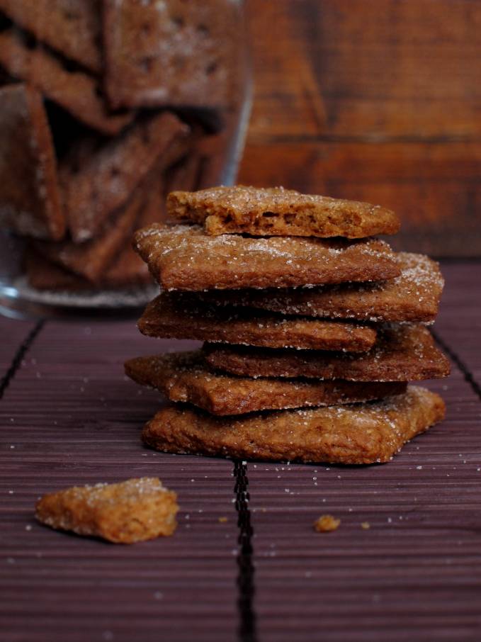 Homemade cinnamon graham crackers