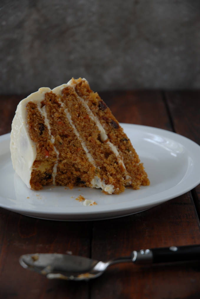 A bite of carrot cake. Want a bite too? Click for the recipe.