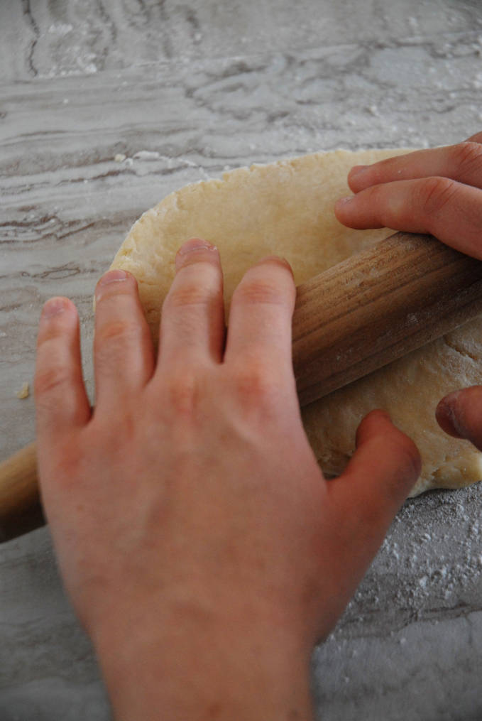 Rolling out tart dough--click to get instructions on how to make PERFECT PIE & TART DOUGH every time!