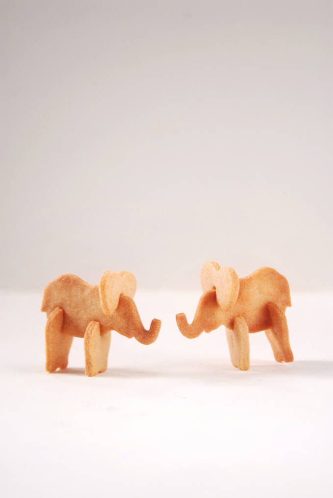 Real animals come in three dimensions. Shouldn't your cookies too? Grab the recipe for these 3D animal cracker elephants just by clicking!