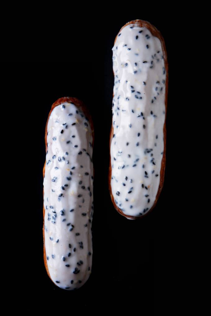 Breaking down the perfect éclair tutorial | An example: Sadaharu Aoki's black sesame éclairs